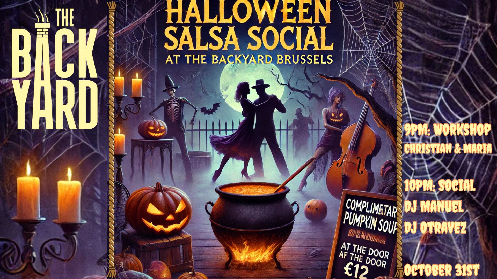 Halloween Costume Salsa Night @TheBackyardBrussels