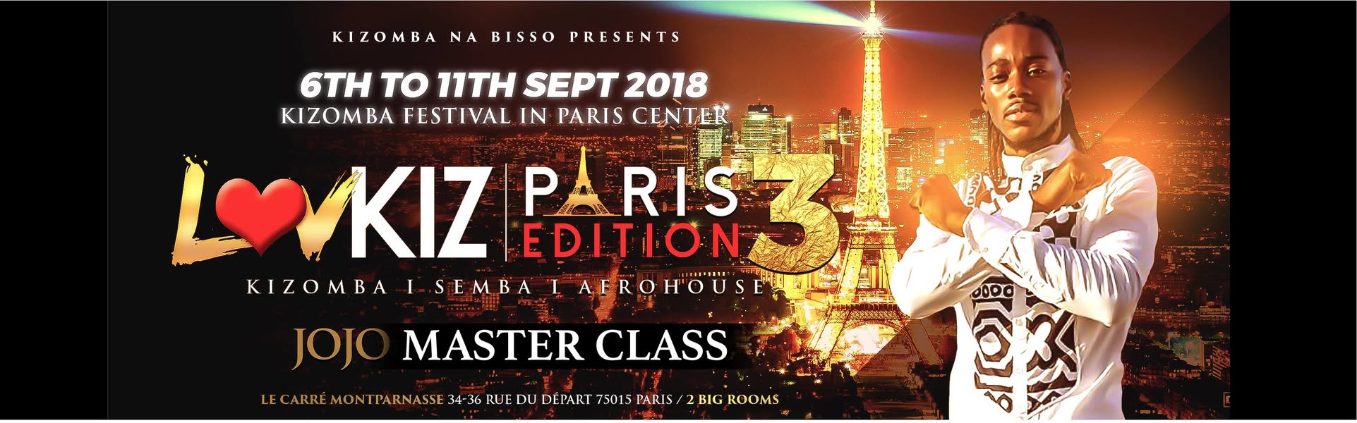 Master CLASS JOJO let's play kizomba AT Lovkiz PARIS Festval