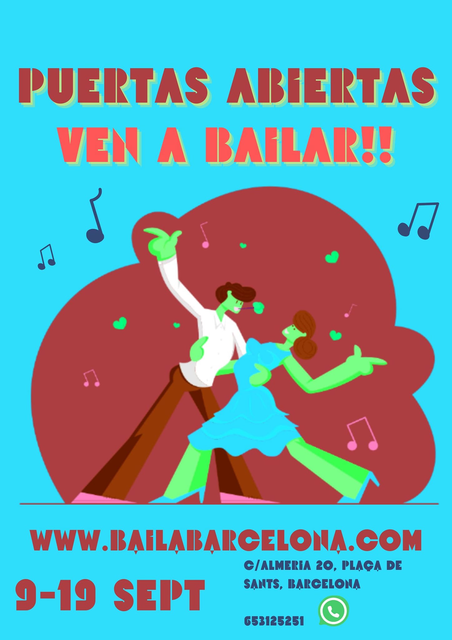 Aprende a BAILAR - Puertas abiertas en Baila Barcelona