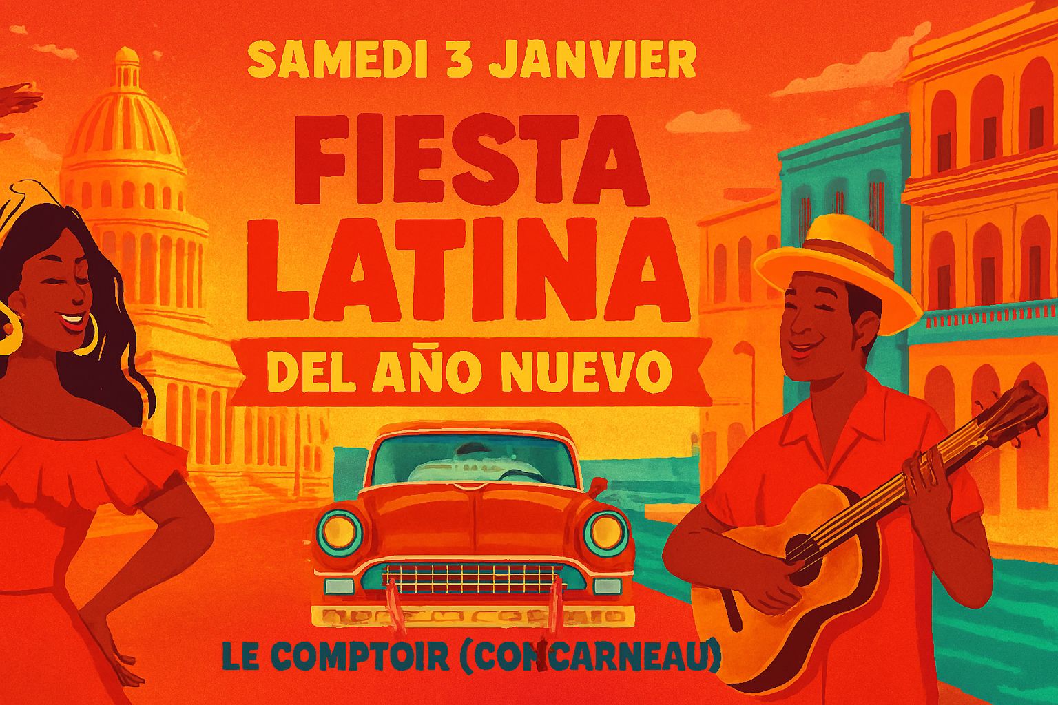 Fiesta Latina avec Ydel & Dj Ron Anka @ Le Comptoir (Concarneau)
