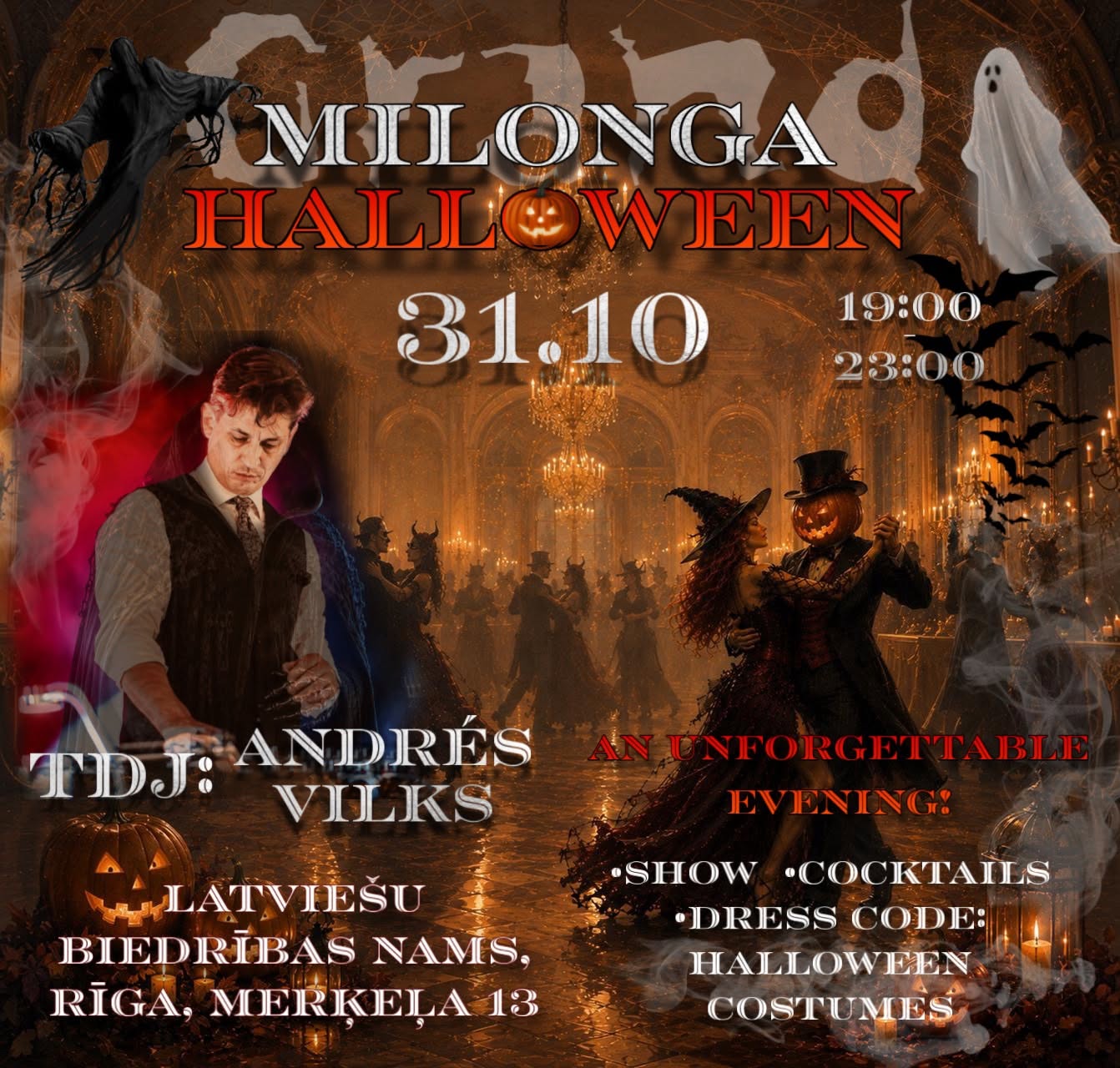 🎃🕯️Grand Milonga HALLOWEEN 🕯️🎃