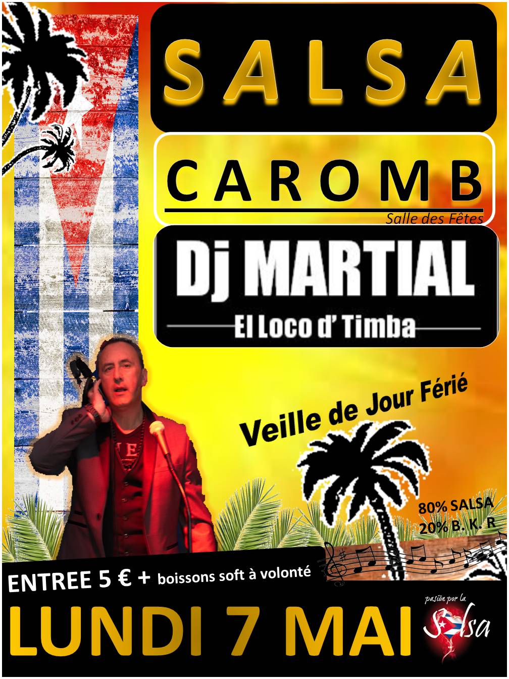 SALSA Veille de jour férié Caromb Salle des Fêtes !