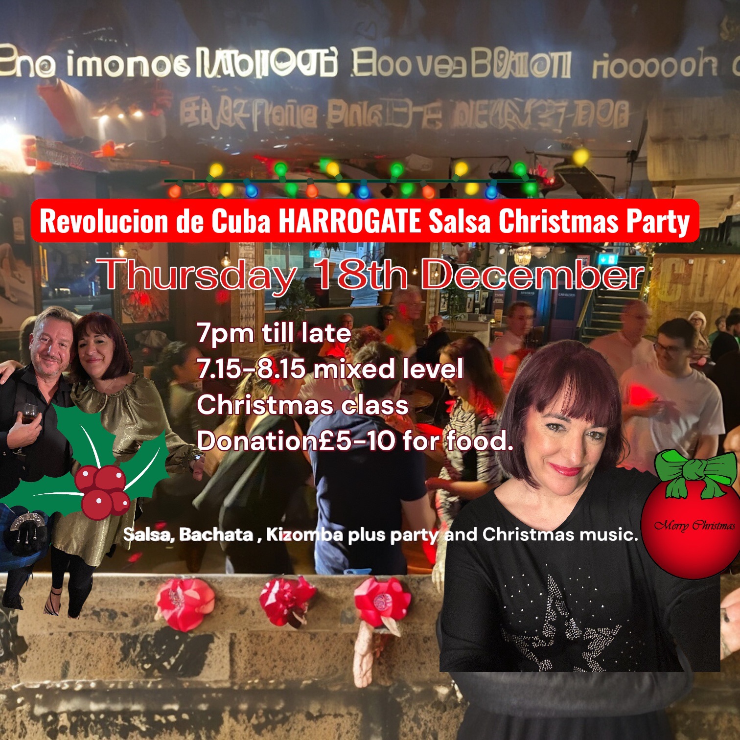 Revolucion de Cuba salsa Christmas social