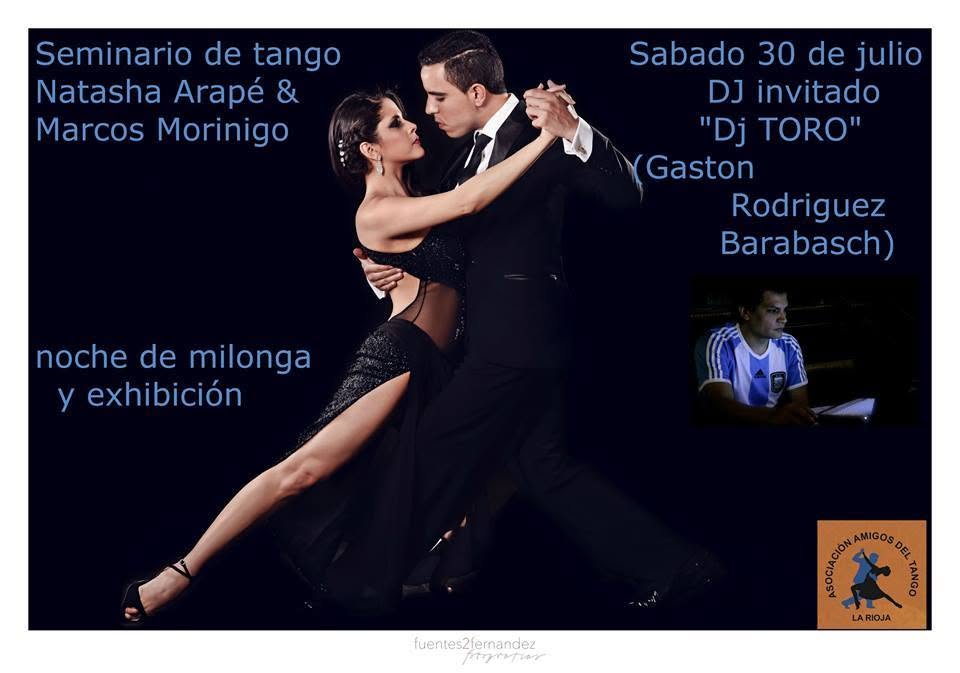 Natasha Arapé y Marcos Morinígo + DJ Toro en La Rioja