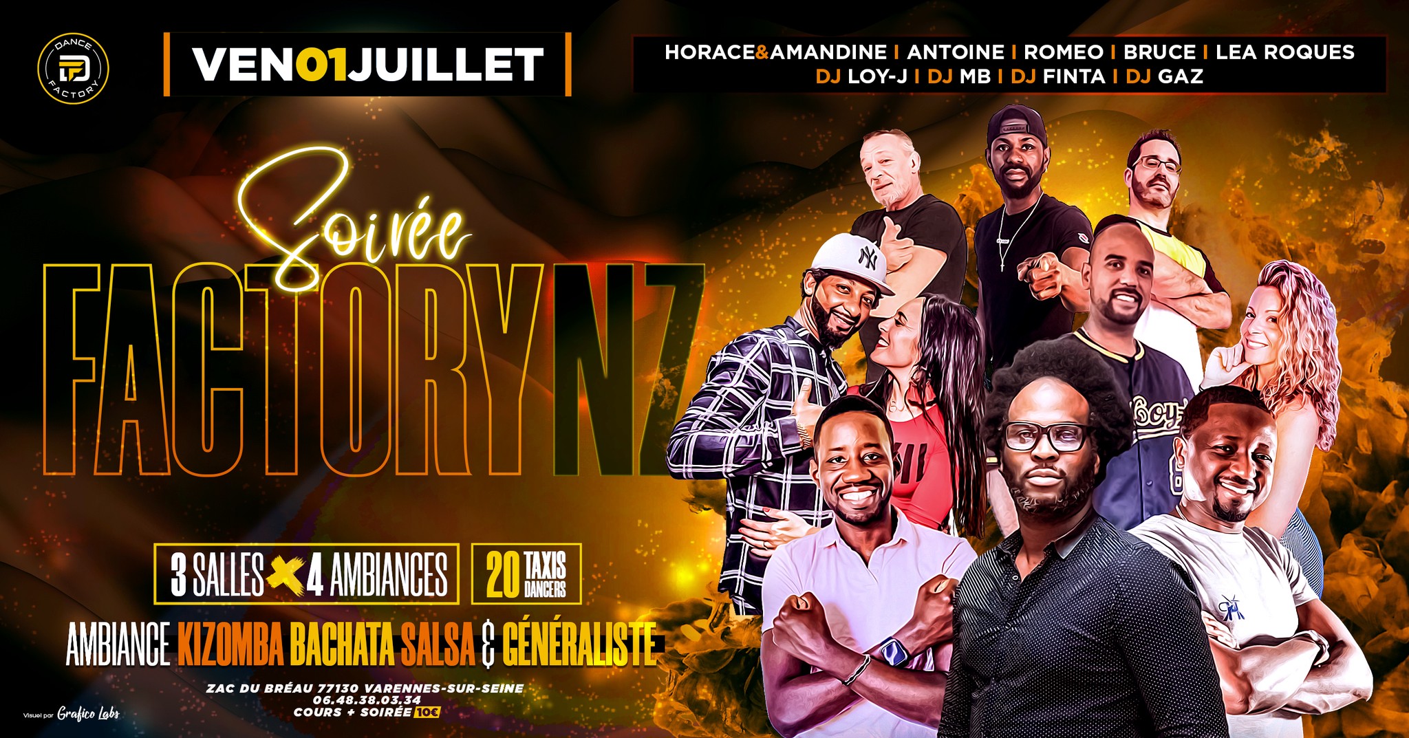 FACTORY NZ 3 SALLES 4 AMBIANCES
