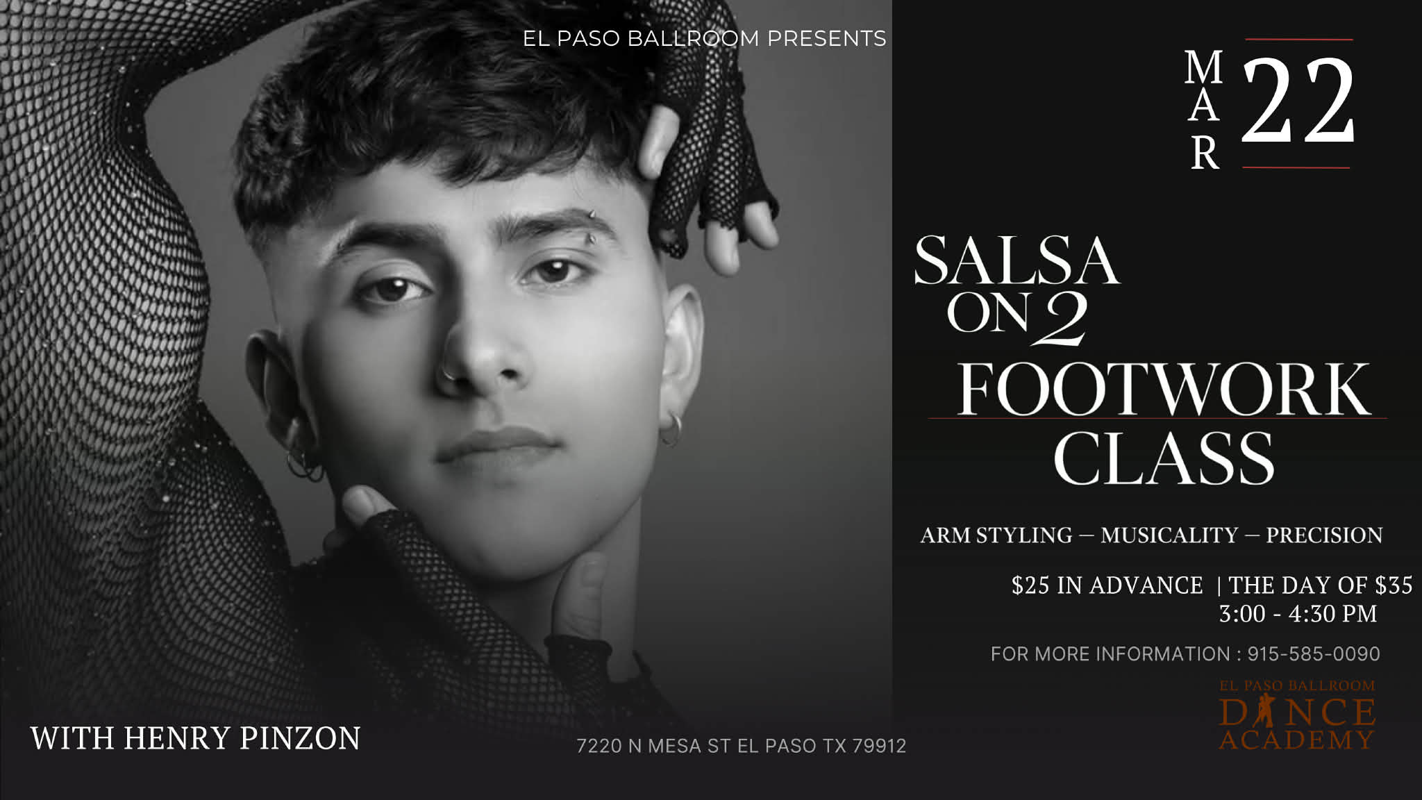 Salsa ON 2 Footwork Class with Henry Pinzon (World Champion)