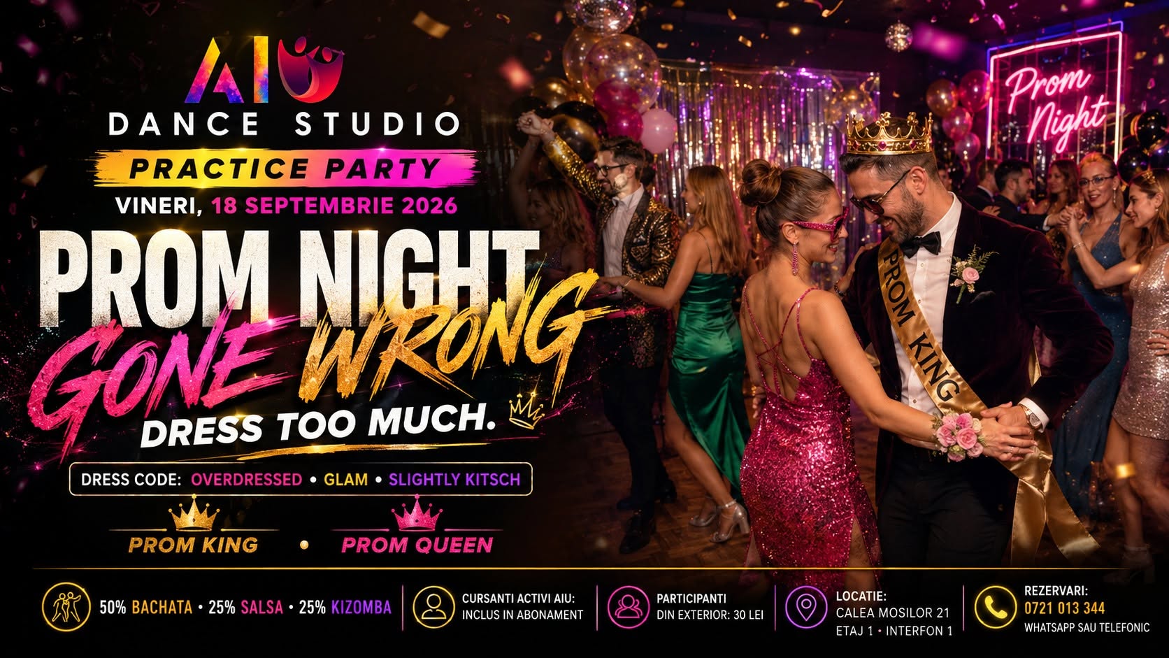 👑✨ PROM NIGHT GONE WRONG PRACTICE PARTY by AIU DANCE STUDIO ✨👑
