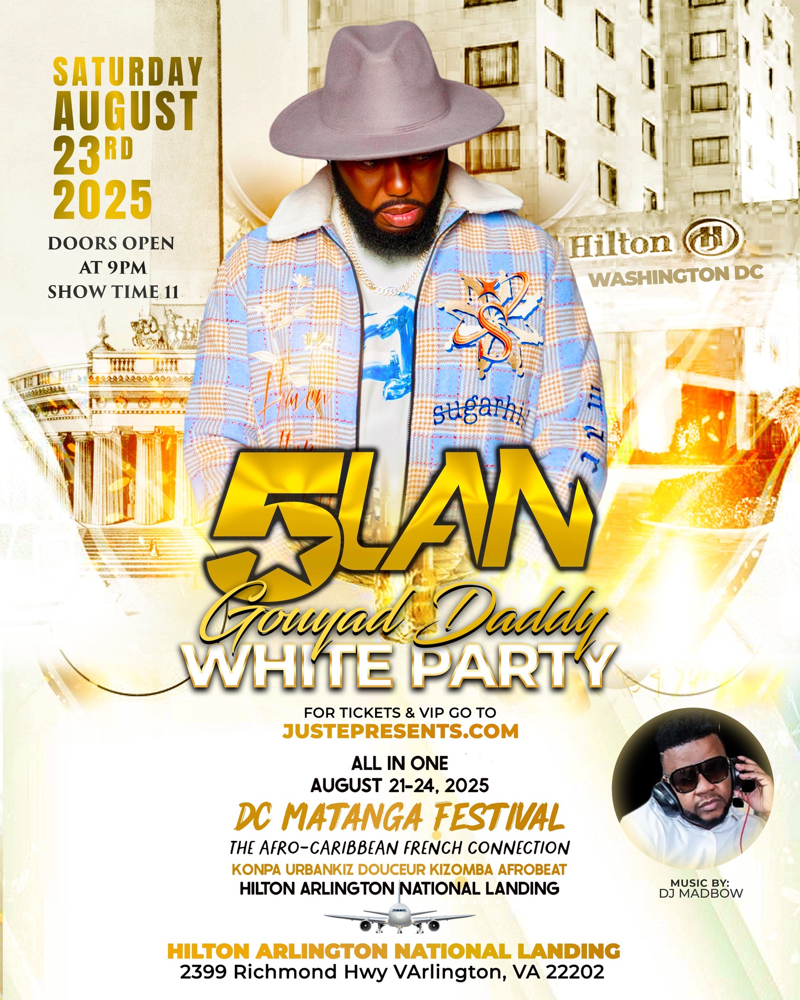 5LAN🇭🇹”Gouyad Daddy White Party”at⭐️DC MATANGA FESTIVAL