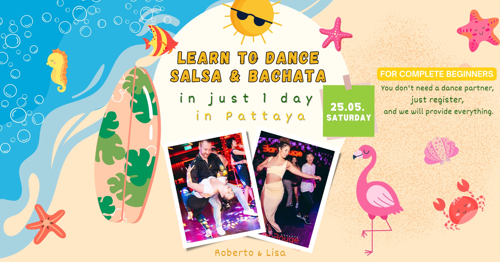 β
Learn to dance Salsa & Bachata in JUST 1 day in Pattaya