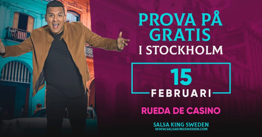 RUEDA DE CASINO Prova på GRATIS i STOCKHOLM 15 FEBRUARI 2022