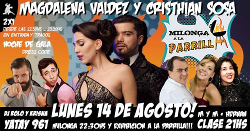 Hoy!!! B. Magda Valdez y Cristhian Sosa. Clase M y M + Hernan!