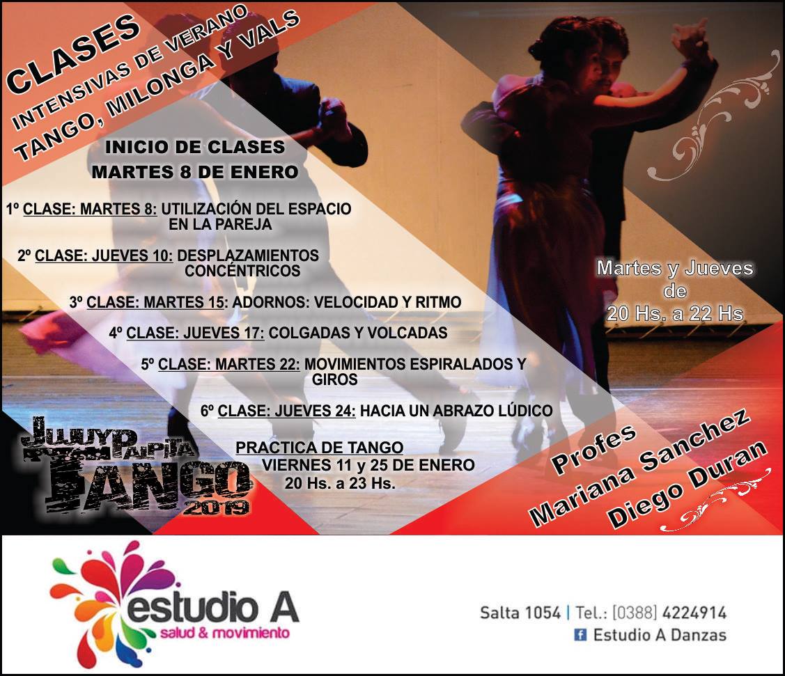 Clases Intencivas de Tango Milonga Y Vals - Verano