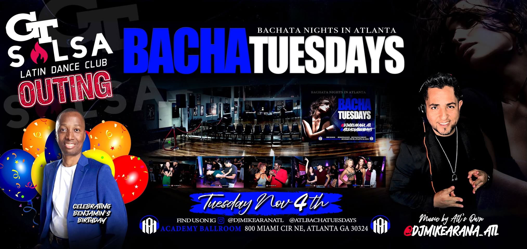 BACHATuesdays Ft. GT Salsa Outting (Bachata Night) & Celebrating Benjamin's BDAY