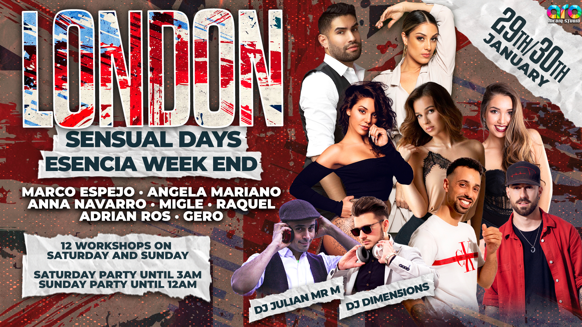 London Sensual Days: "Esencia Weekend" 29th and 30th January: Marco Espejo & Esencia Dance Crew