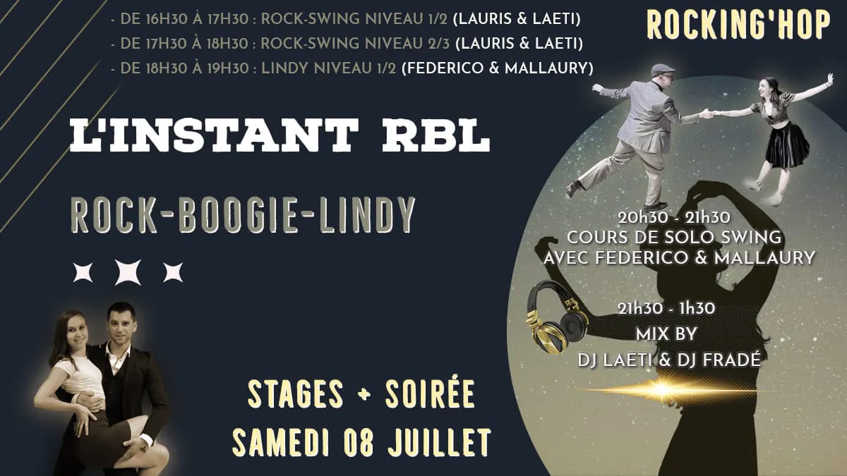 L'instant RBL: stages + soirée !
