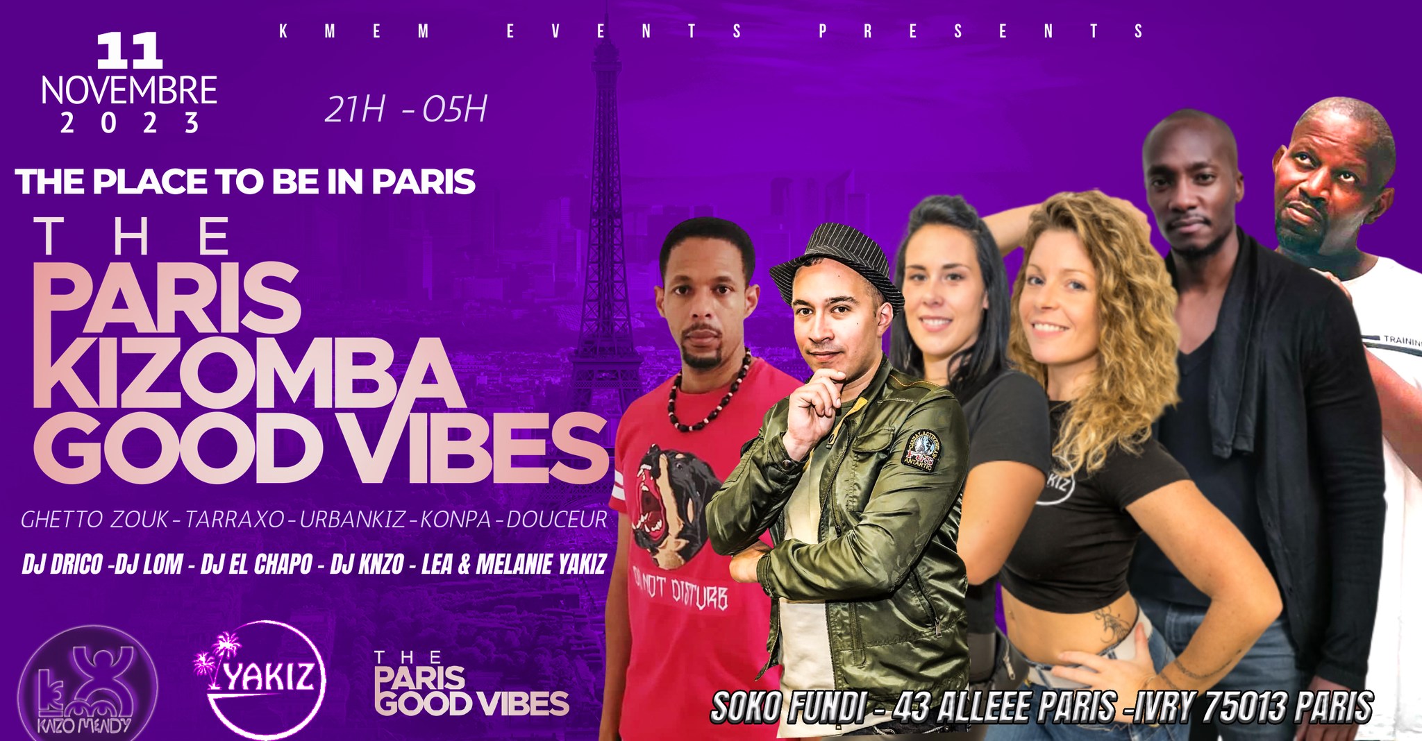 SAMEDI 11 NOV I KIZOMBA GOOD VIBES BY THE PARIS GOOD VIBES