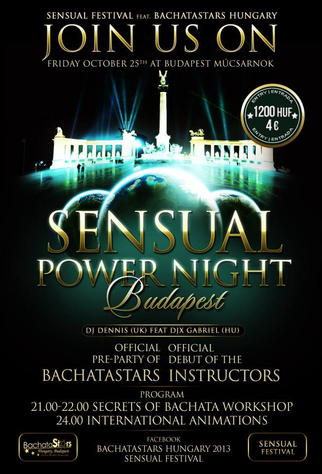 SENSUAL POWER NIGHT ★ BACHATASTARS PREPARTY ★ Secrets of Bachata Workshop