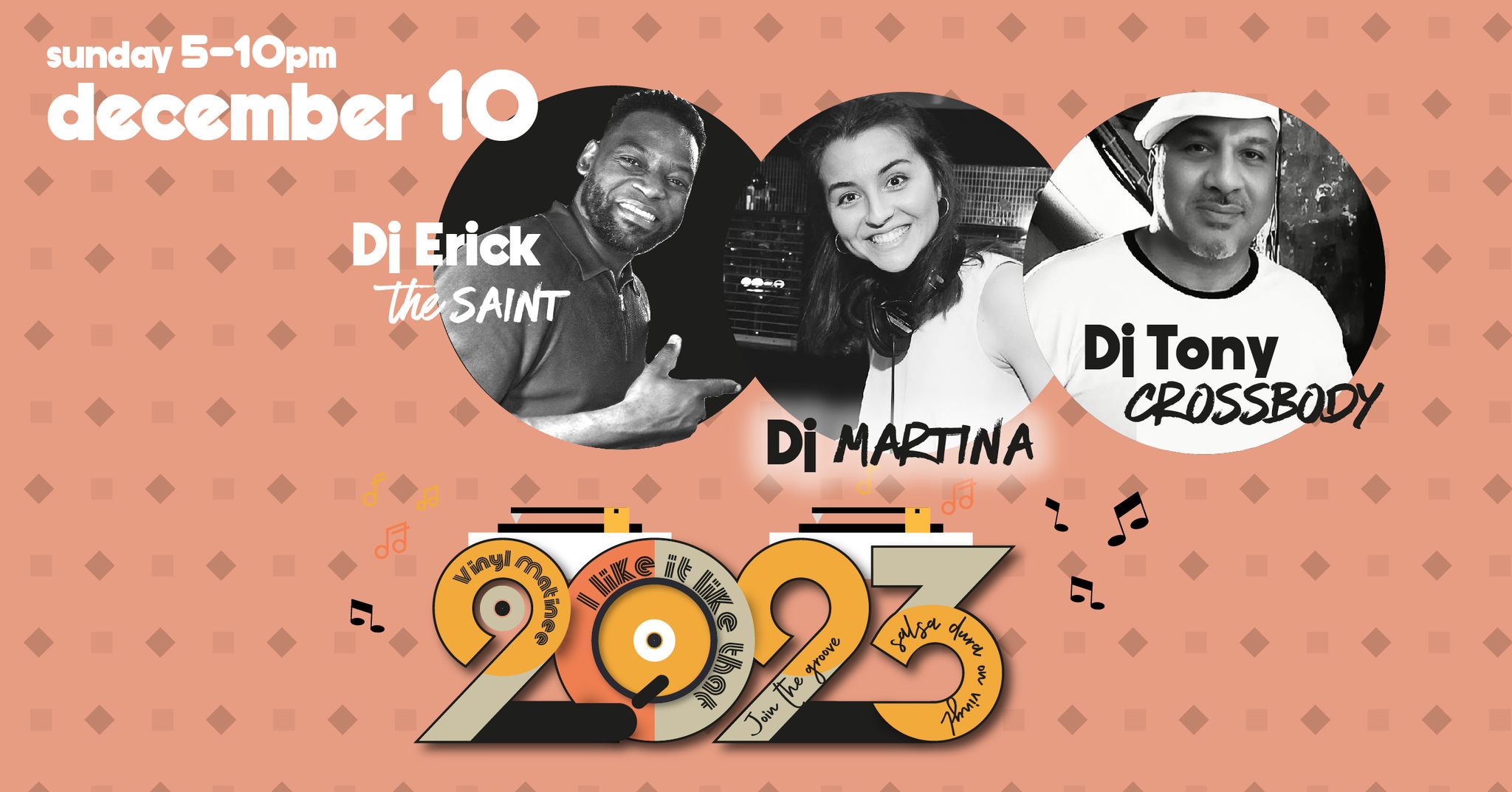 Vinyl Matinee with Dj Martina, Tony Crossbody & Erick, Paris