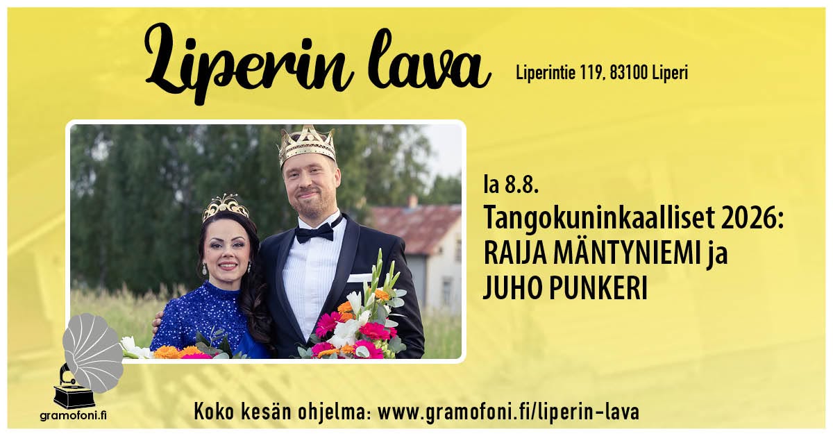 Liperin lavan la-tanssit 8.8. Tangokuninkaalliset '26 Raija Mäntyniemi & Juho Punkeri, Aallonharja