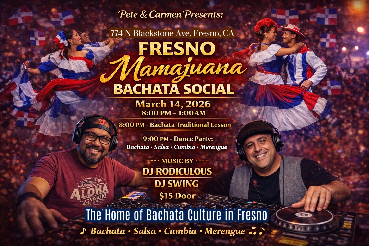Fresno's Mamajuana BACHATA Dance Party