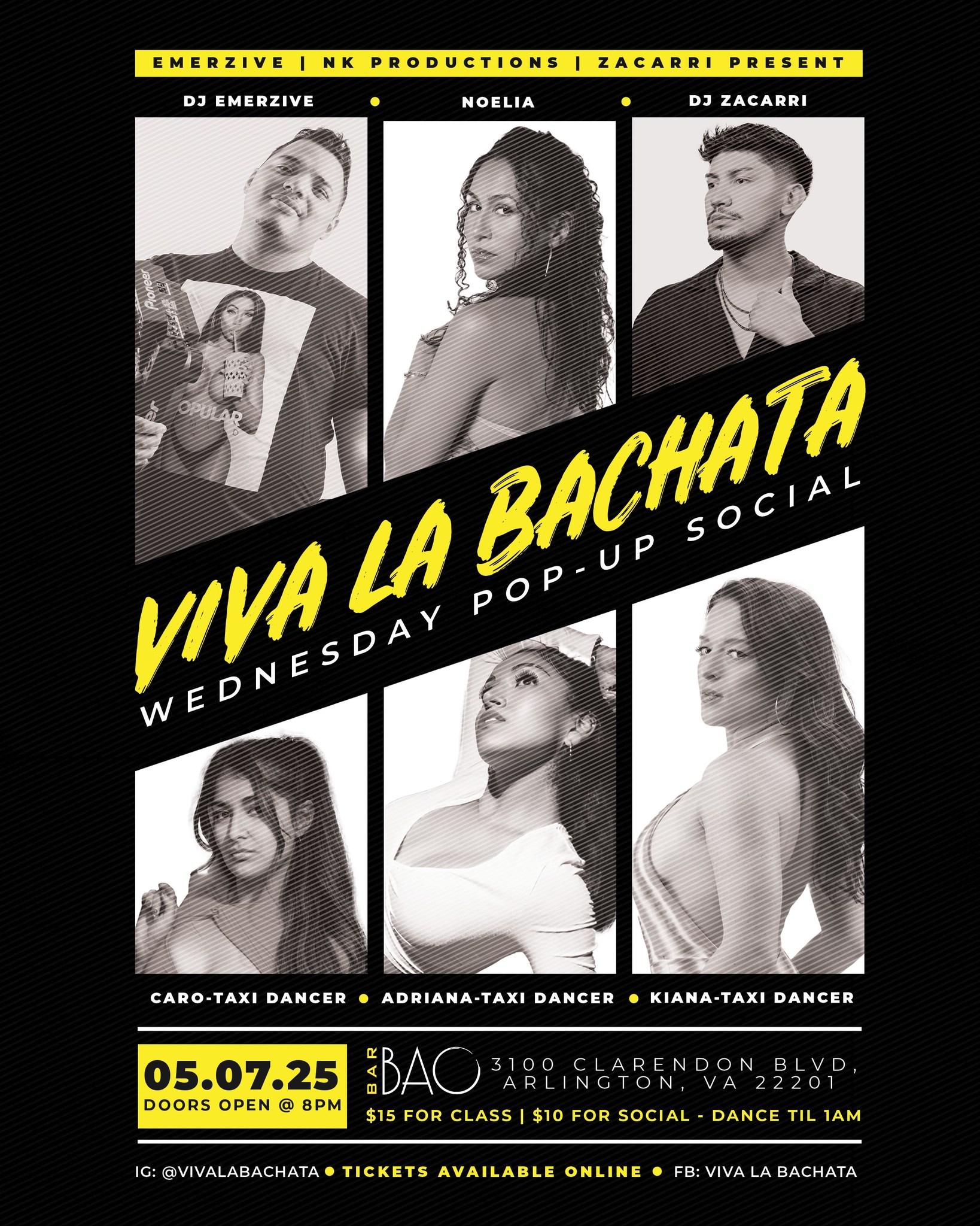 π‘ Viva La Bachata Wednesday Pop-up Social ππ»
