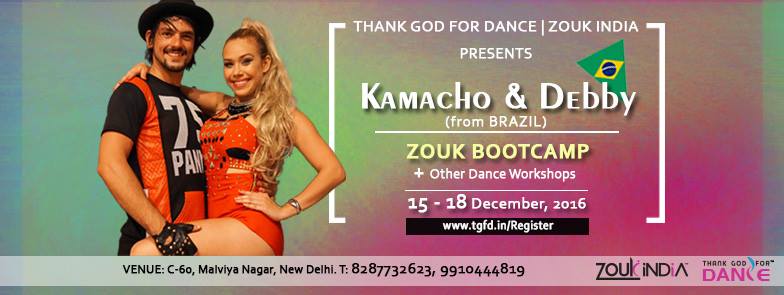 Zouk & Crazy Fun Dance Workshops with 'Kamacho & Debby' from Brazil