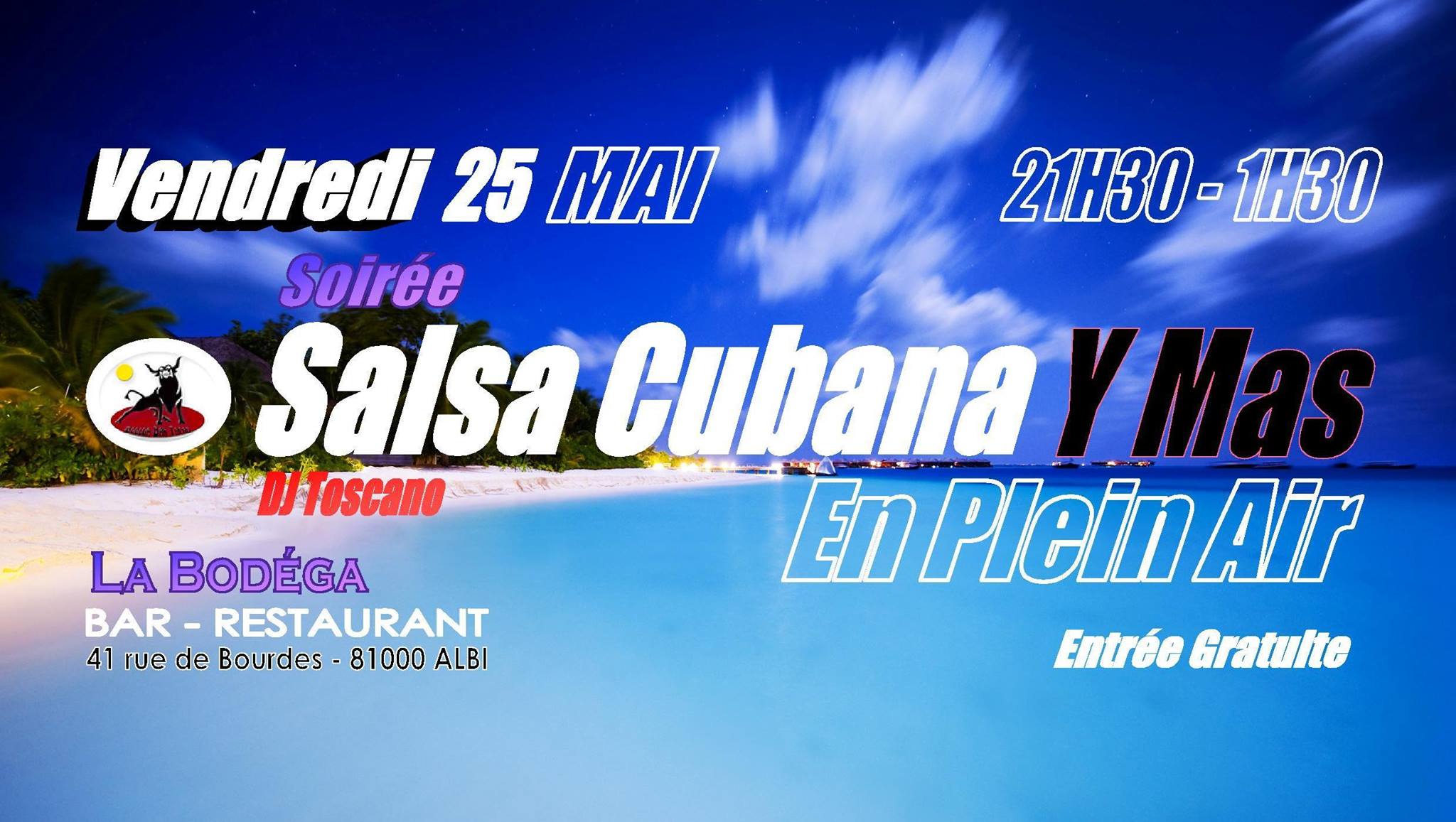 Soirée Salsa Cubana Y Mas en Plein air à La Bodéga