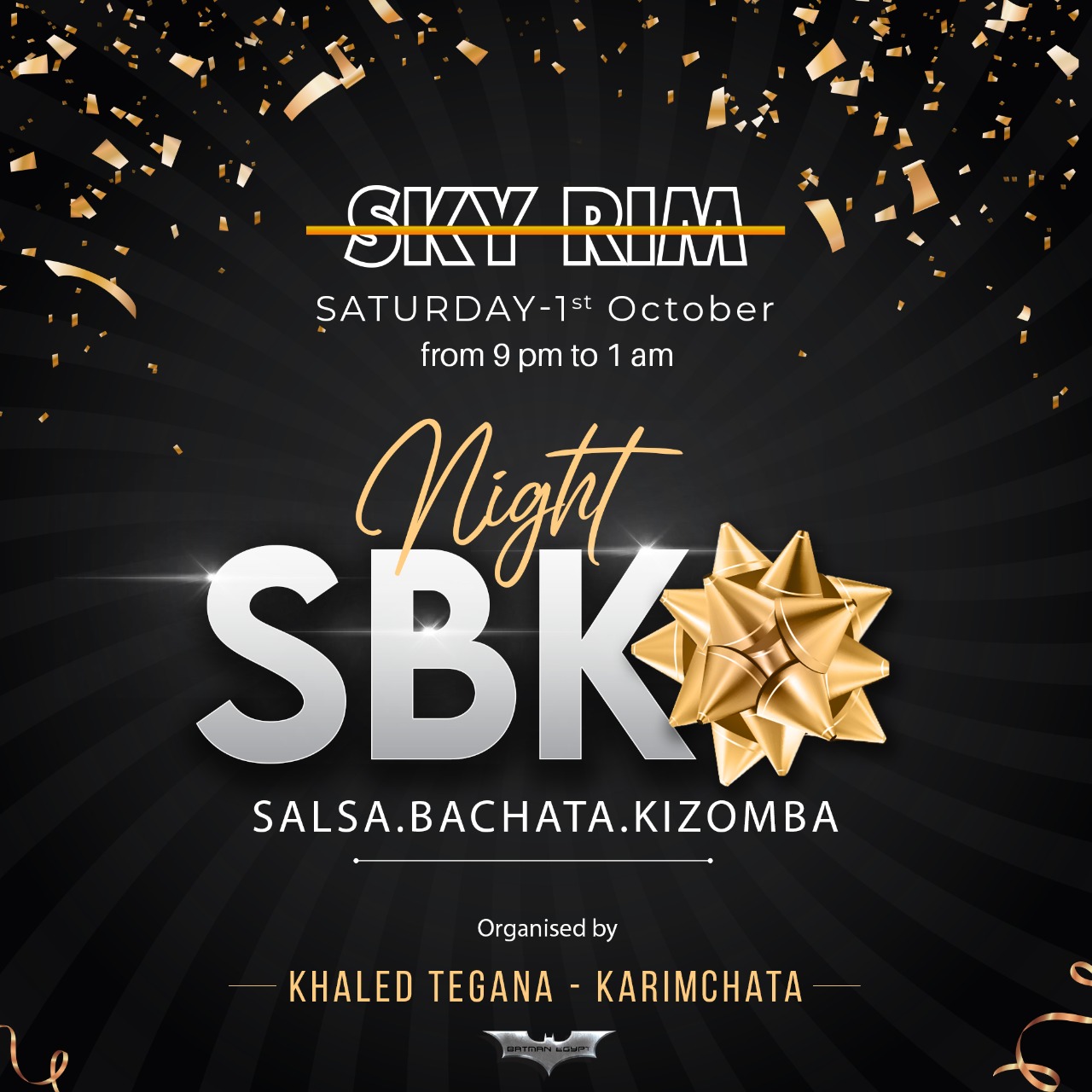 Sky Rim SBK party (Saturday 1st October)