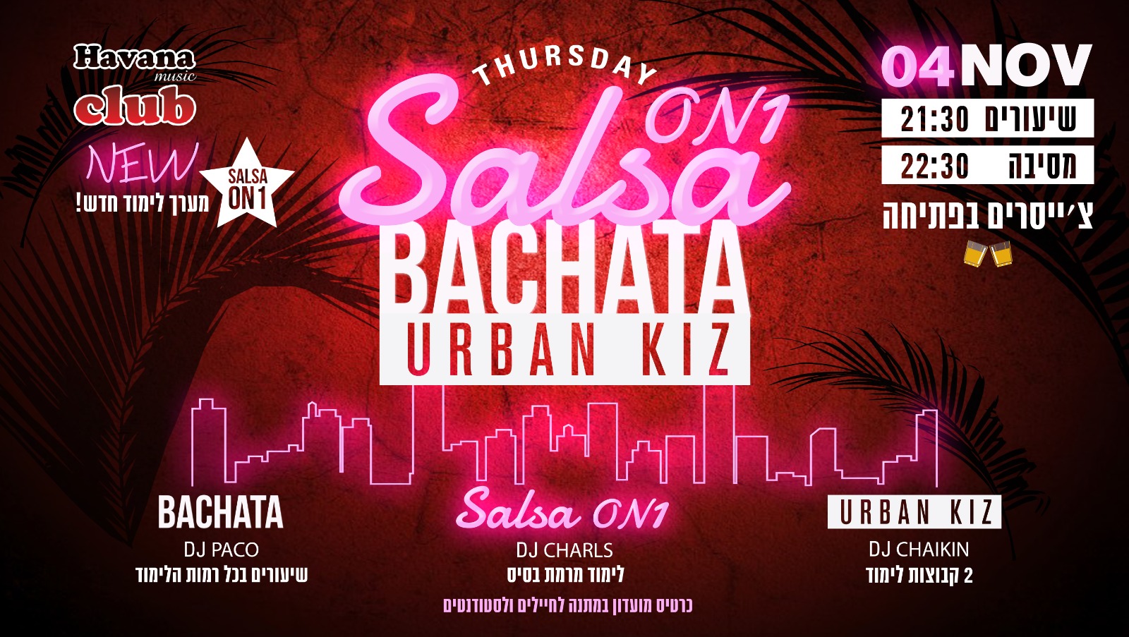 Havana Thursday Salsa ON1 & Bachata & Urban Kiz 4.11