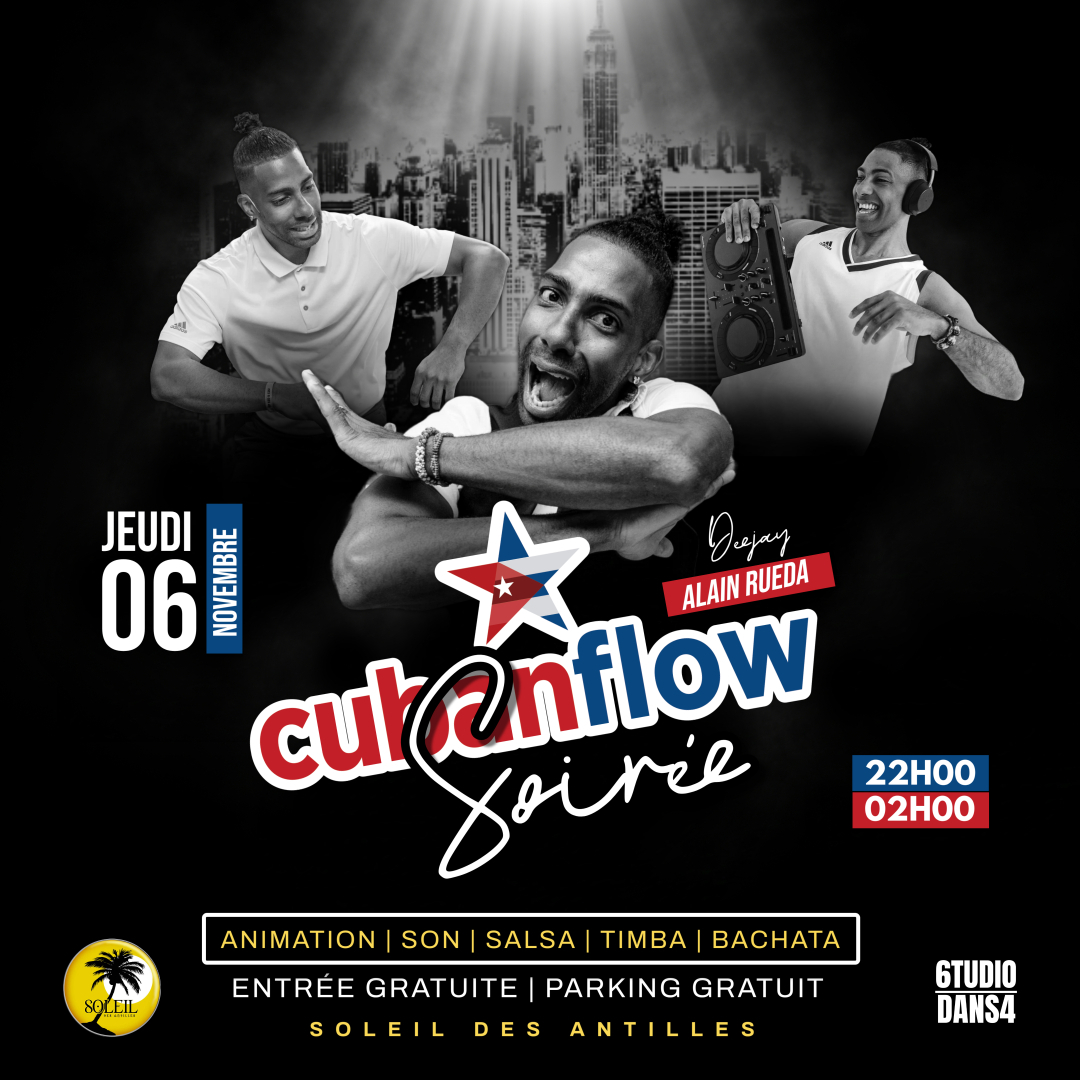 SOIRÉE CUBAN FLOW à SOLEIL DES ANTILLES