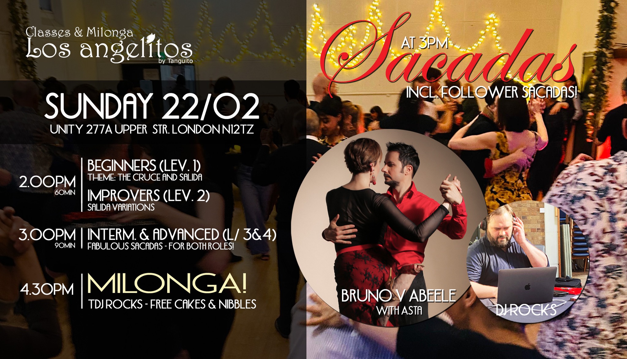 LOS ANGELITOS - Sacadas edition and TDJ Rocks! All welcome.