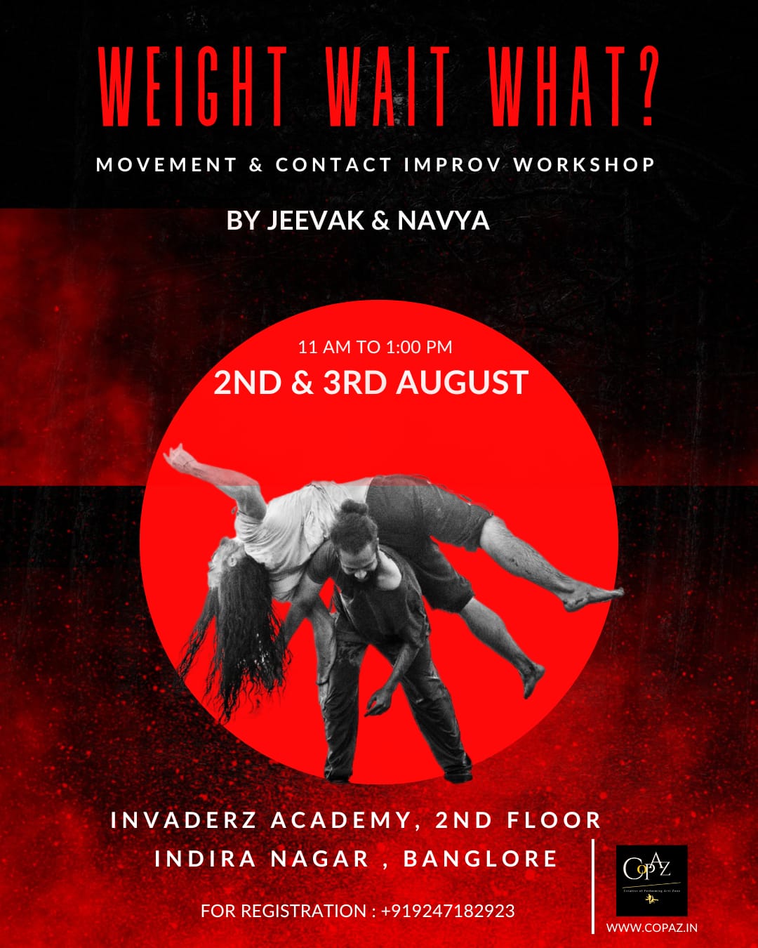 "WEIGHT WAIT WHAT" (Movement & Contact Improv workshop)