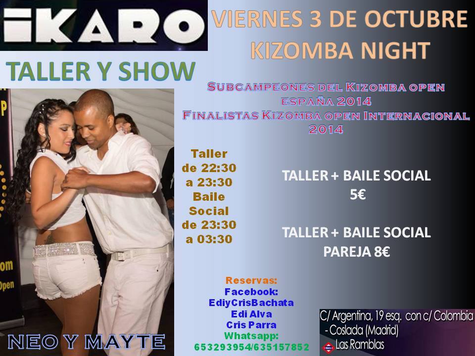 Inauguración Ikaro Kizomba Night