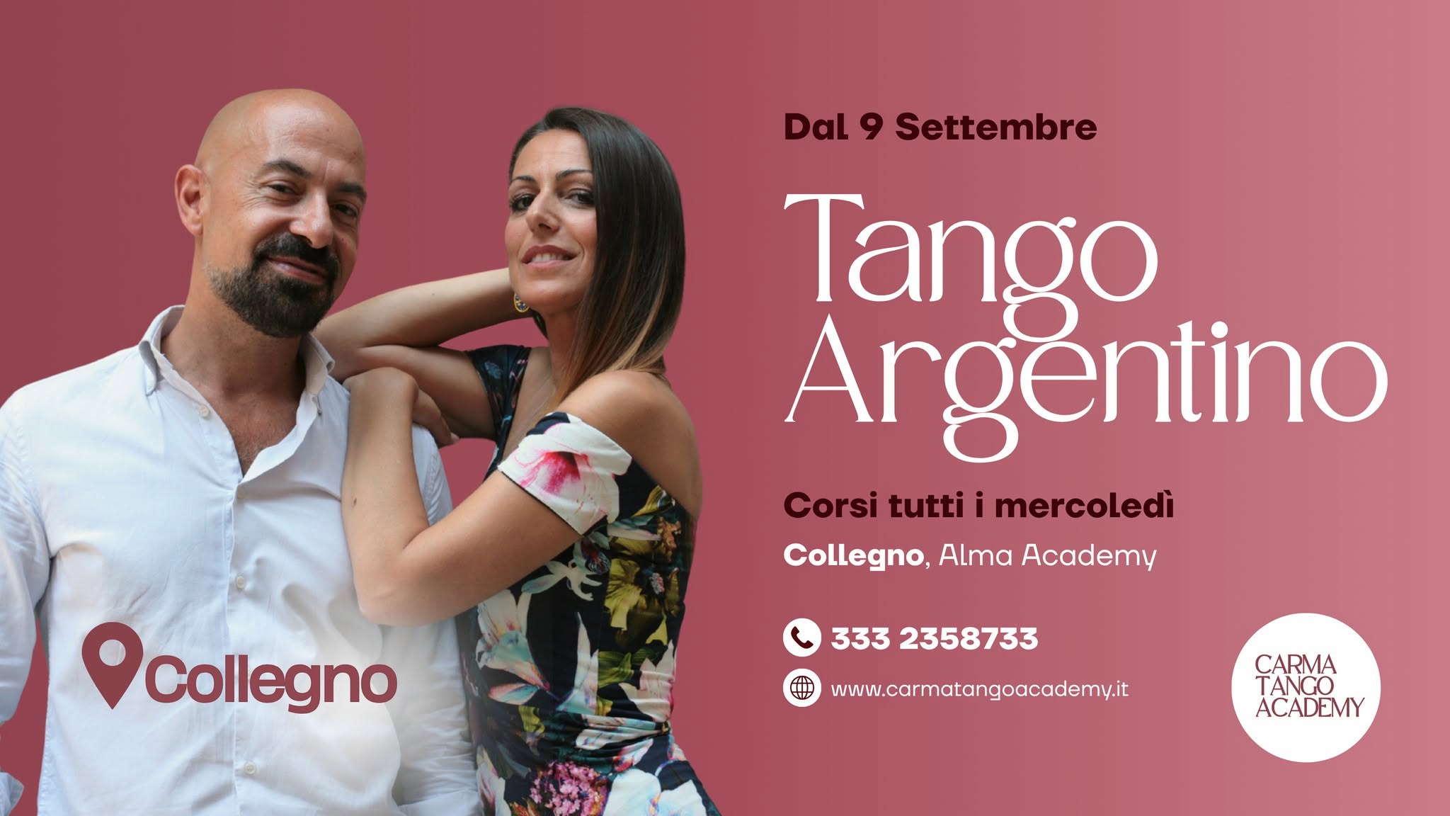 Corsi di Tango Argentino a Collegno Carma Tango Academy ๐
