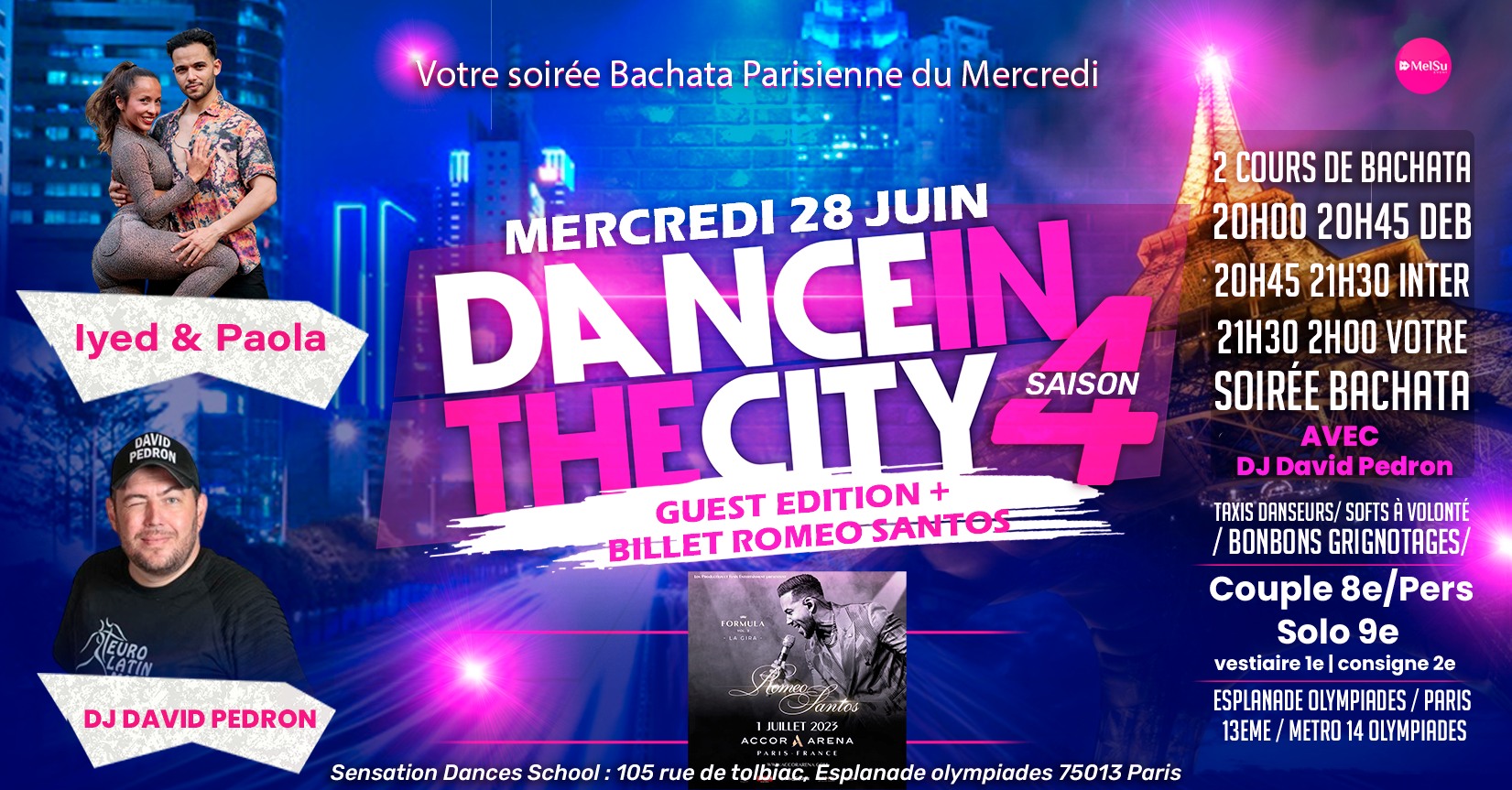 DITC - VOTRE SOIREE BACHATA PARISIENNE - Guest Edition + Romeo Santos