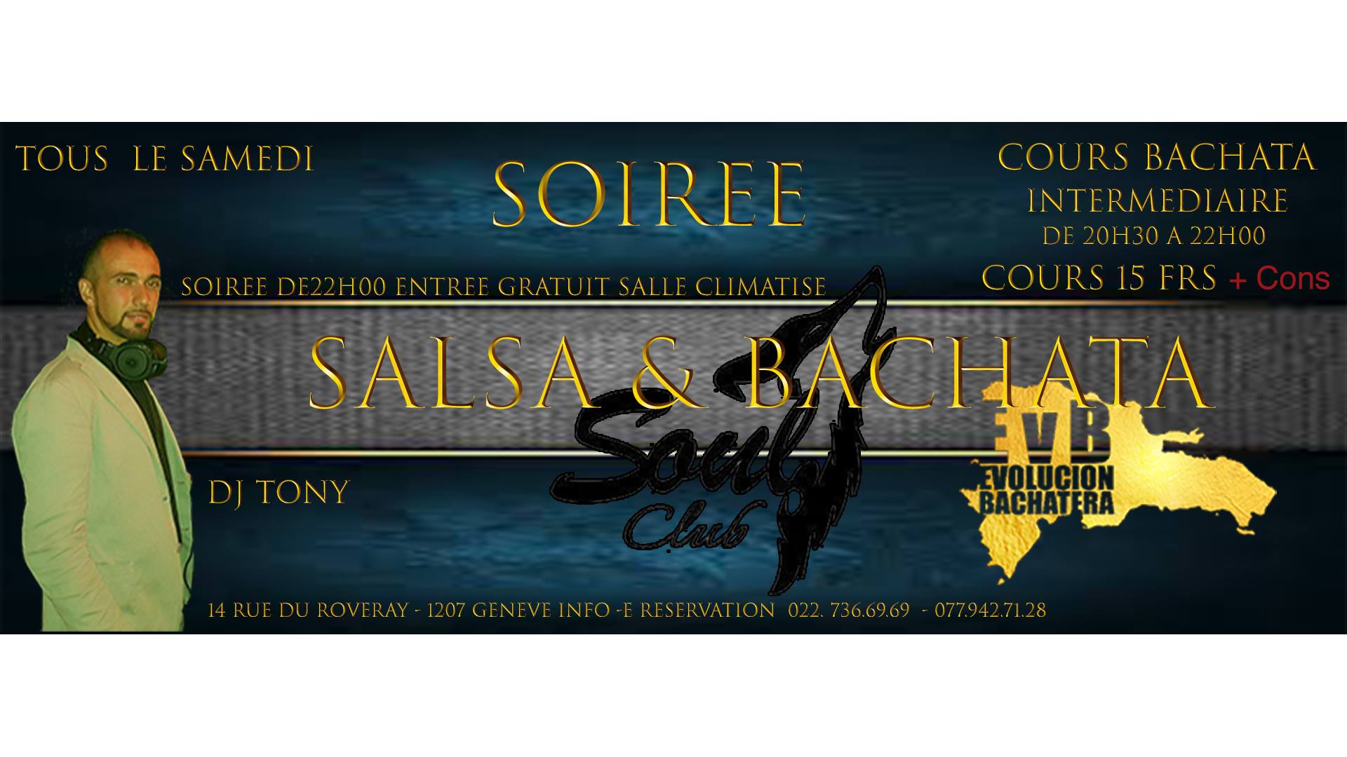 Soirée Salsa & Bachata + cours Bachata