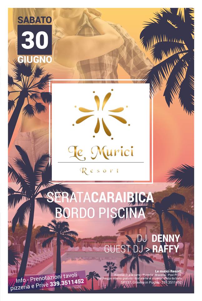 Inaugurazione serata caraibica bordo piscina