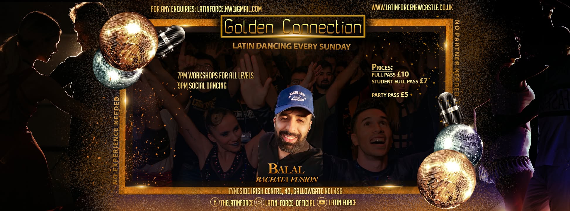 Golden Connection Sundays ★ 31st July ★ Bachata Dancing in Newcastle