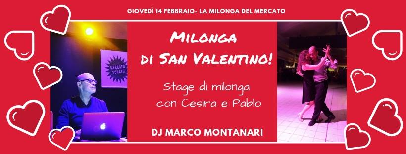 San Valentino al Mercato dj Marco Montanari! Stage Pablo&Cesira!