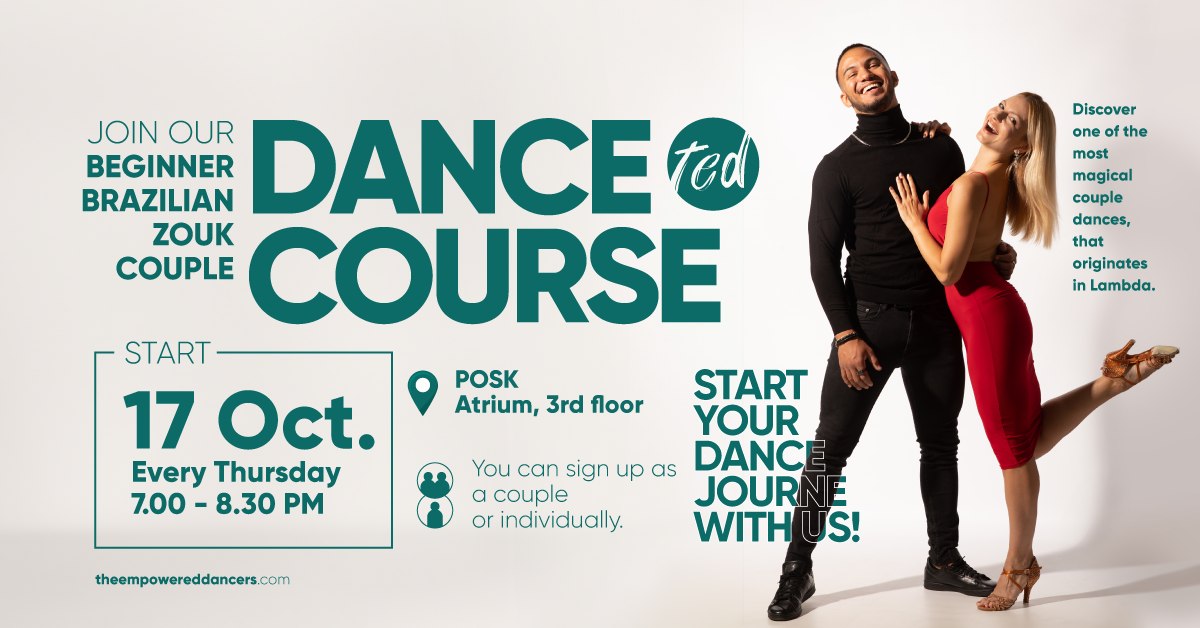 Beginner Partner Dance classes! 8 weeks Brazilian Zouk Course