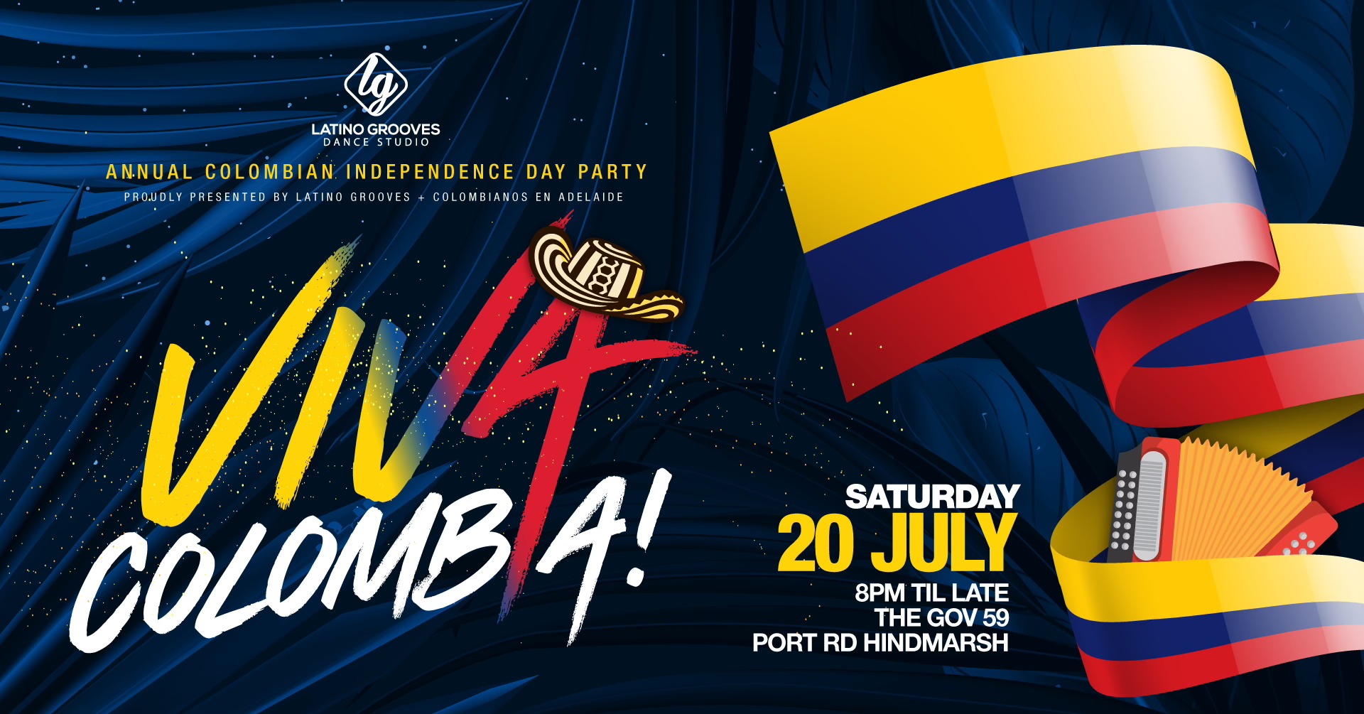 ¡VIVA COLOMBIA! 🇨🇴 The annual Colombian Independence Day Party