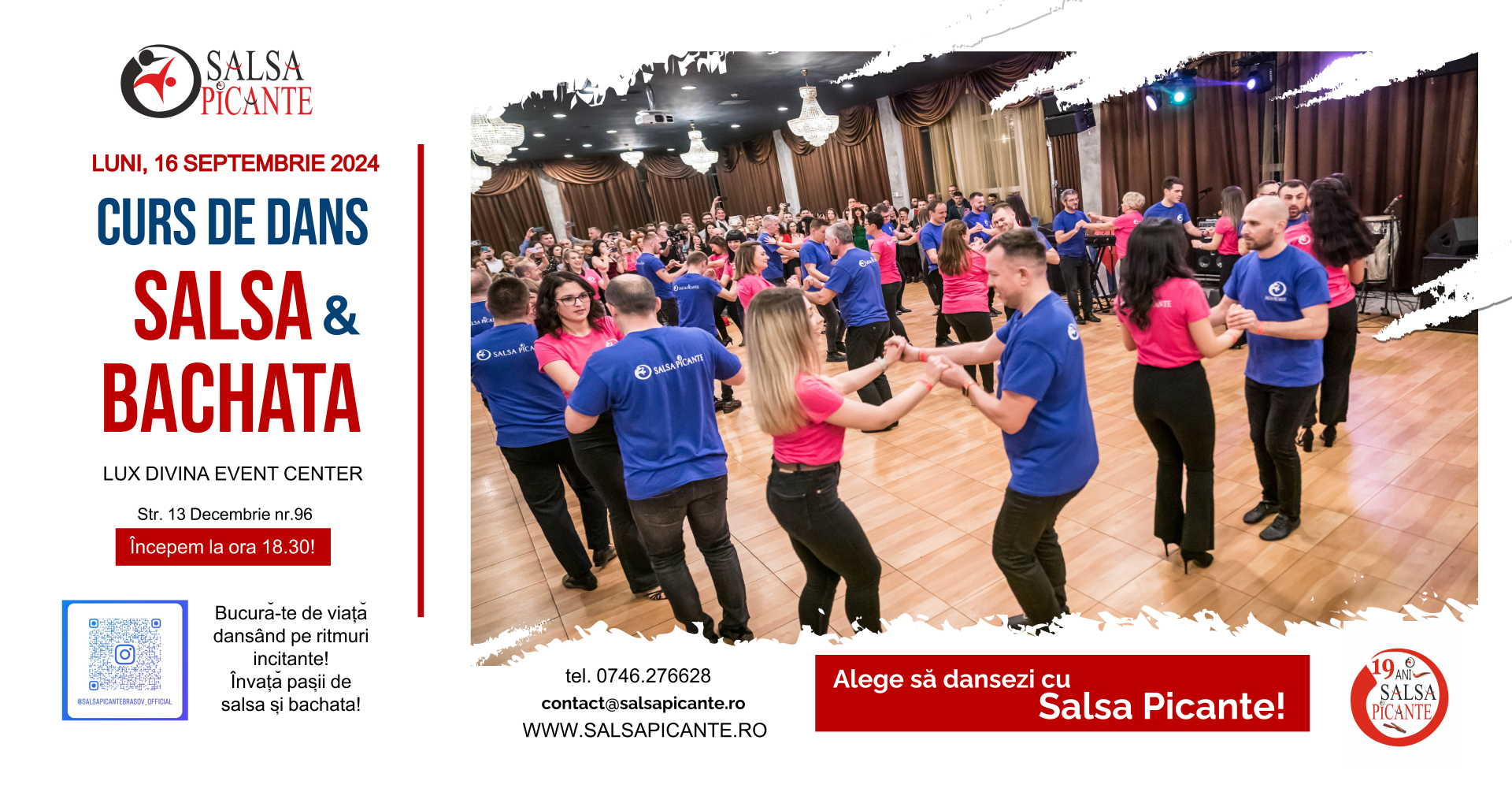 Curs de Salsa & Bachata! Grupa noua de initiere!