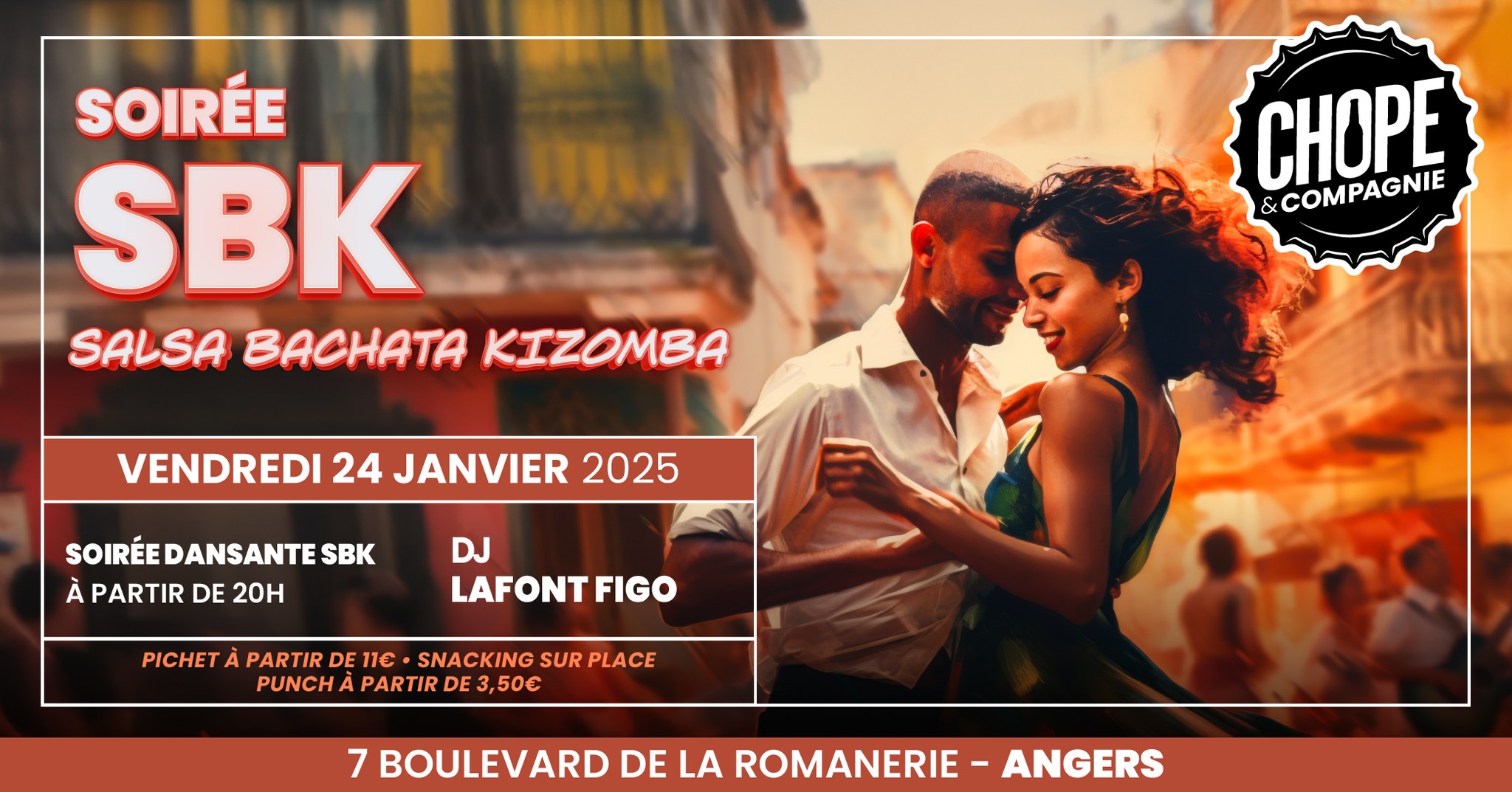 Soirée SBK w DJ Lafont Figo 💃🏻 🔥 Chope et Compagnie