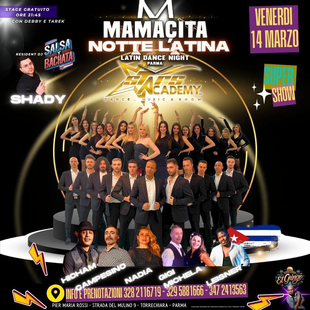 Mamaรงita con STARS ACADEMY - STAGE & SHOW SPECIAL LATIN NIGHT