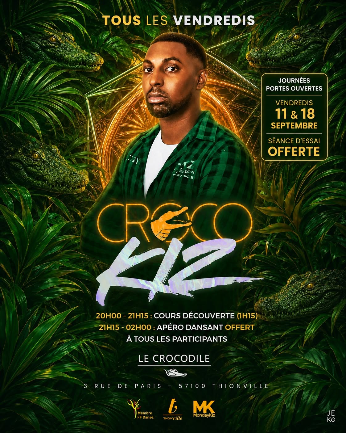 Cours de Kizomba à Thionville Portes ouvertes CrocoKiz