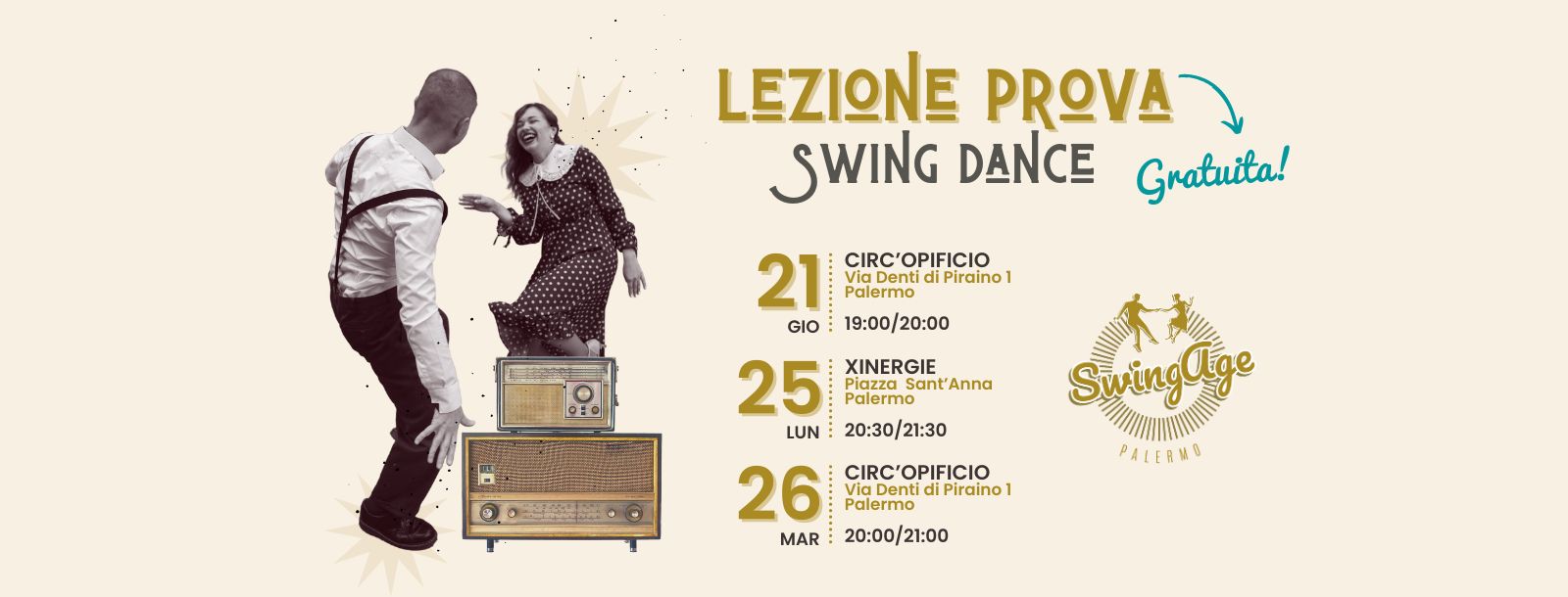 Lezione prova Swing Dance a Palermo