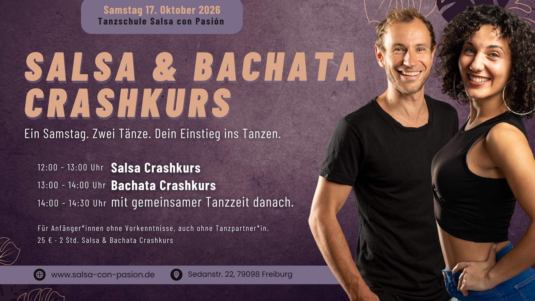 Endlich Tanzen Lernen in Freiburg Salsa & Bachata für Anfänger*innen