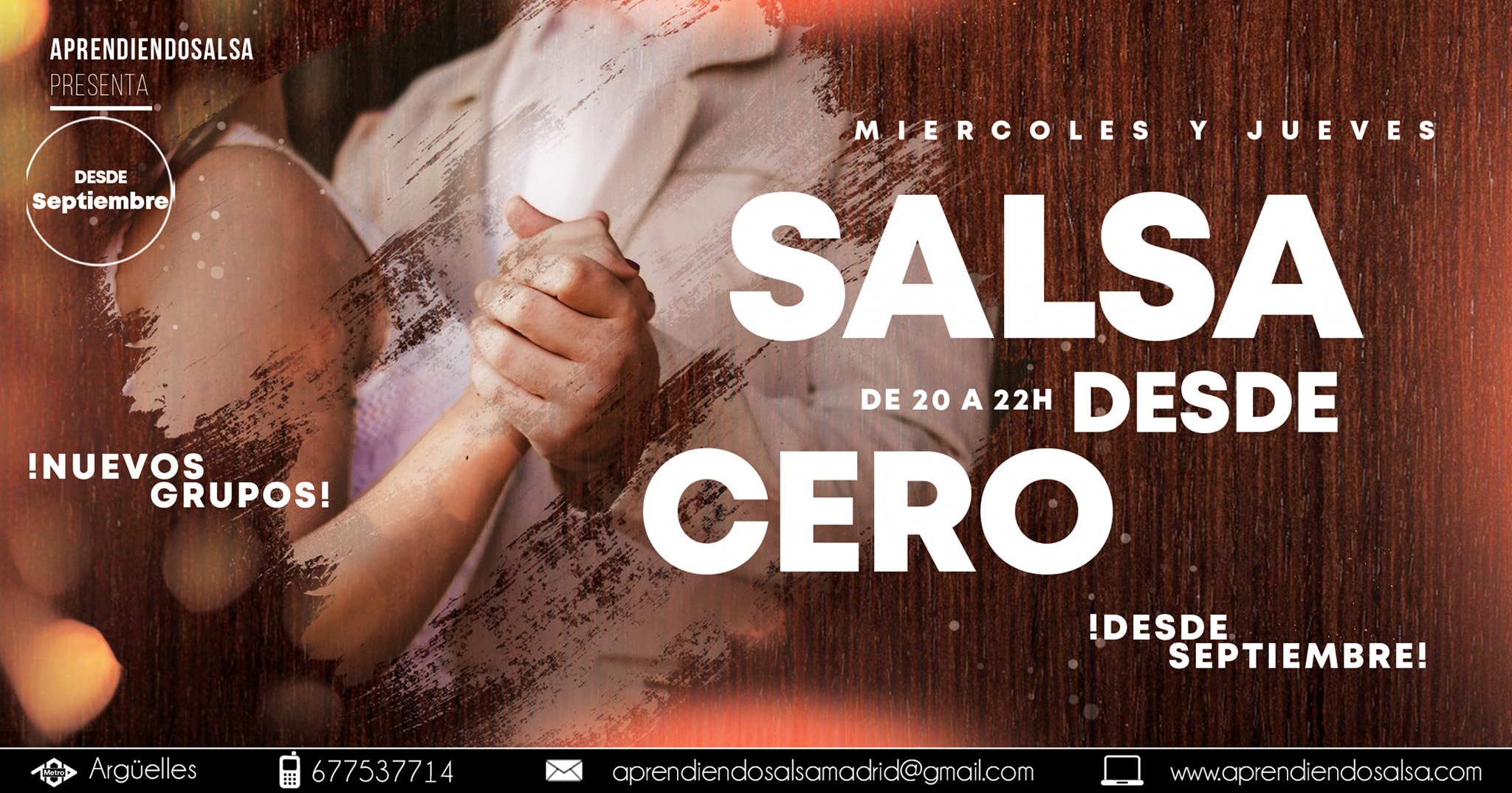 ¡Nuevos Cursos! - Salsa desde Cero - Nuevos Grupos Septiembre