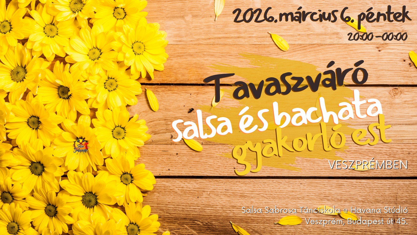 Tavaszváró salsa & bachata gyakorló est Veszprémben!