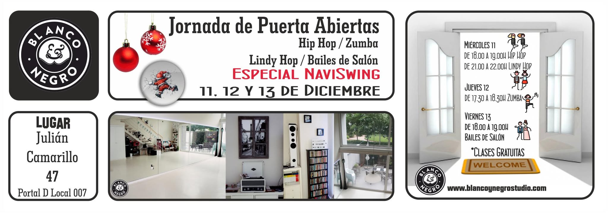 Jornada de Puertas abiertas Hip Hop, Zumba y Bailes de Salón